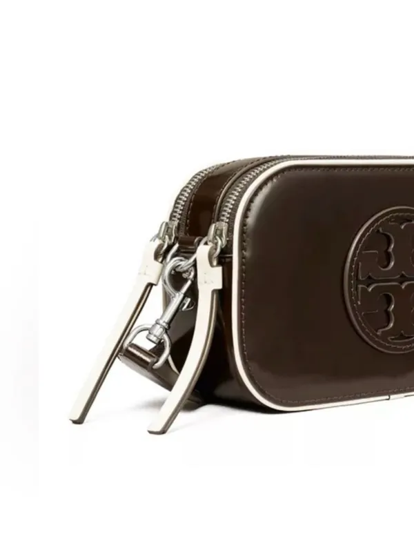 TORY BURCH x Bonbon NYC Miller Mini Cola Leather Crossbody Bag NEW NWT - Image 2