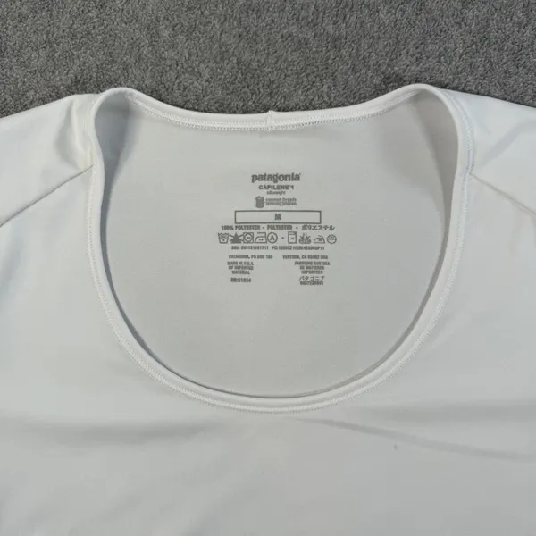 Patagonia Capilene Silkweight Baselayer T-Shirt Women's Medium White - Image 4