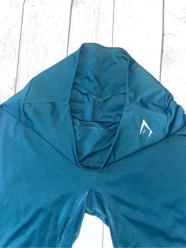 Gymshark Teal High-Rise Bike Shorts - Image 3