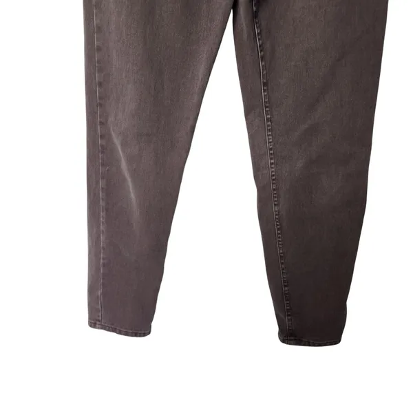 Vintage Lee Riveted Brown Denim Cotton Tapered Leg High Rise Jeans Size 12 Med - Image 4