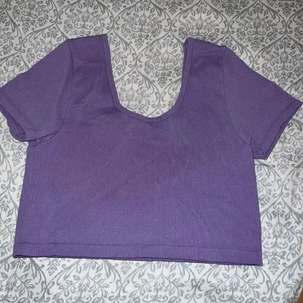 Aerie and Aeropostale Crop top bundle set one shoulder scoop neck seamless size - Image 7