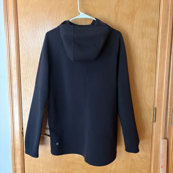 Lululemon Going Places Hooded Jacket Womens 8 Black Full Zip Hoodie Long‎ Hem - Image 8