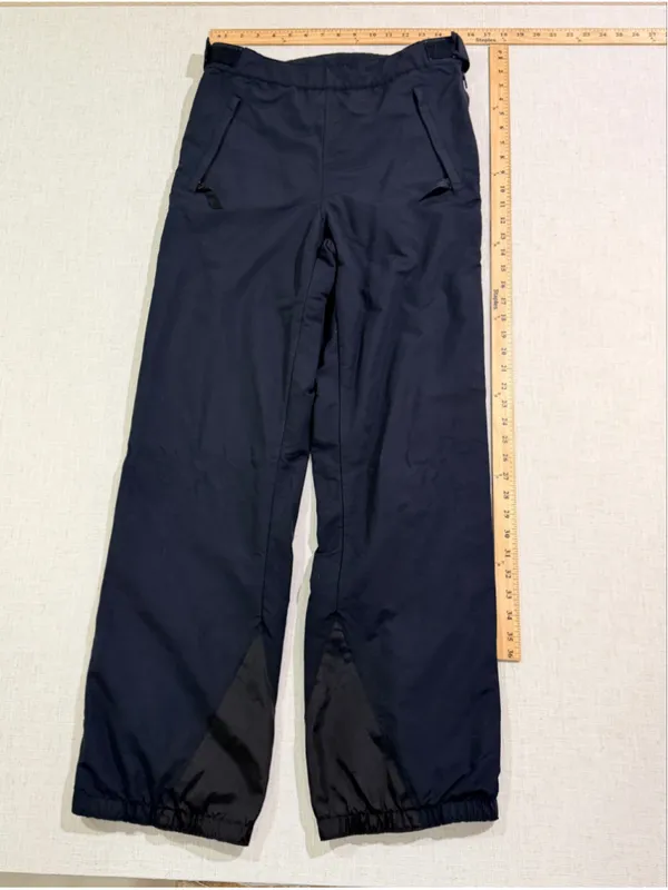 Vintage Patagonia Women’s 12 Full Side Zip Ski Snowboard Shell Pants Black Laven - Image 2