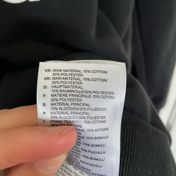 EUC | Adidas‎ women’s black & white crewneck — size 8 - Image 4
