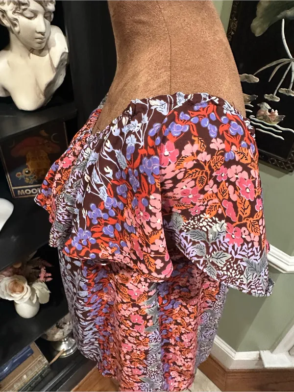 Anthropologie Maeve Floral Ruffle Off‑the‑Shoulder Blouse – Size Small - Image 4