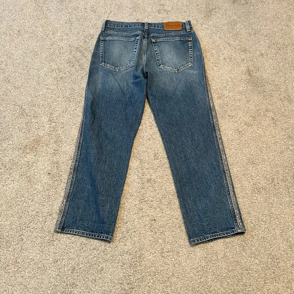 Lucky Brand Womens Mid Rise Authentic Straight Leg Blue Jeans Size‎ 2 26x24 - Image 4