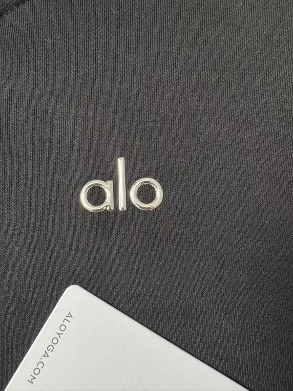 Alo Yoga Black Zip-Up Hoodie XL - Image 3