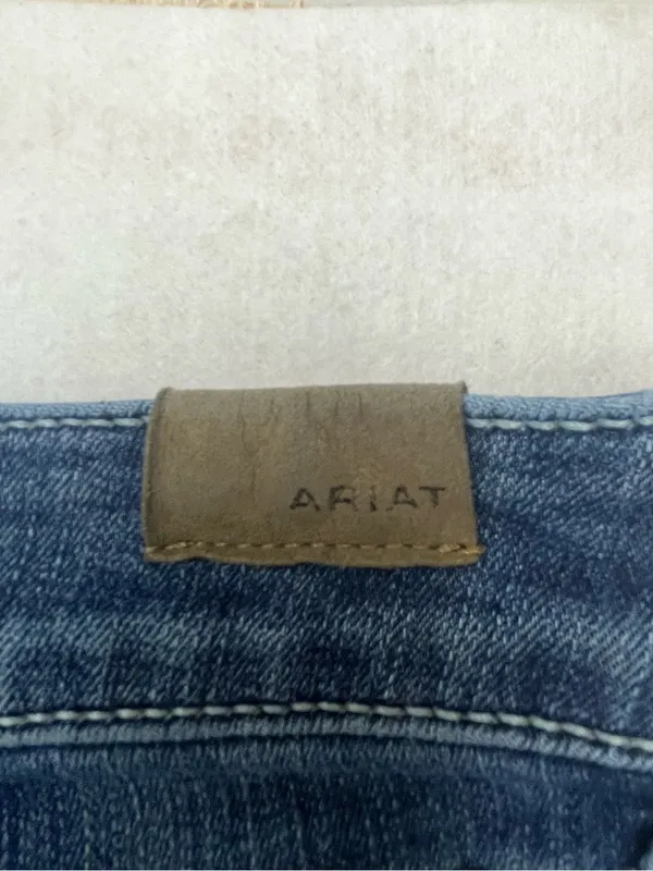 Ariat Women’s Medium Wash Stretch Wide Leg Denim Trouser Jeans Pants⁠ Size 32R - Image 10