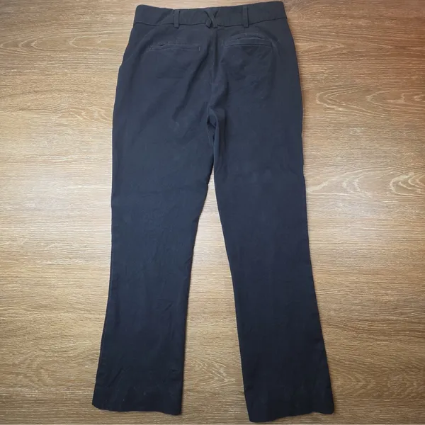 Maeve Anthropologie Pants Women 4 Black Cropped Straight Ankle Stretch Trouser - Image 3