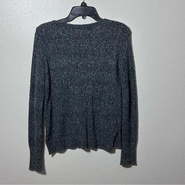 Hollister Women Pullover Knit Gray‎ v-neck sweater Size XS - Image 6