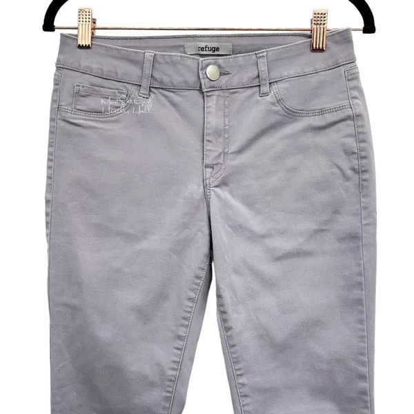 Refuge Lilac Mid-Rise Skinny Jeggings Size 4 - Image 2