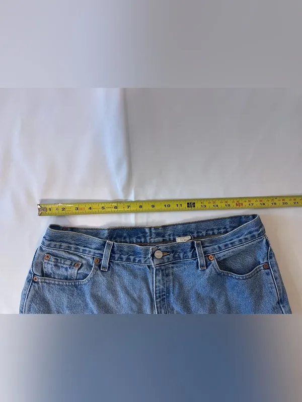 Vintage Levi's 560 Comfort Fit Loose Blue Denim Jeans Straight Leg Y2K 16 - Image 6