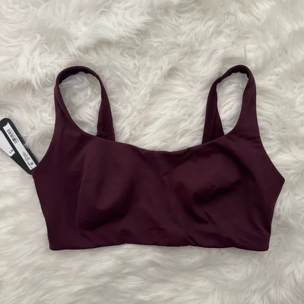 Nike Skims Matte Scoop Neck Sports Bra Currant Size Medium - Image 2
