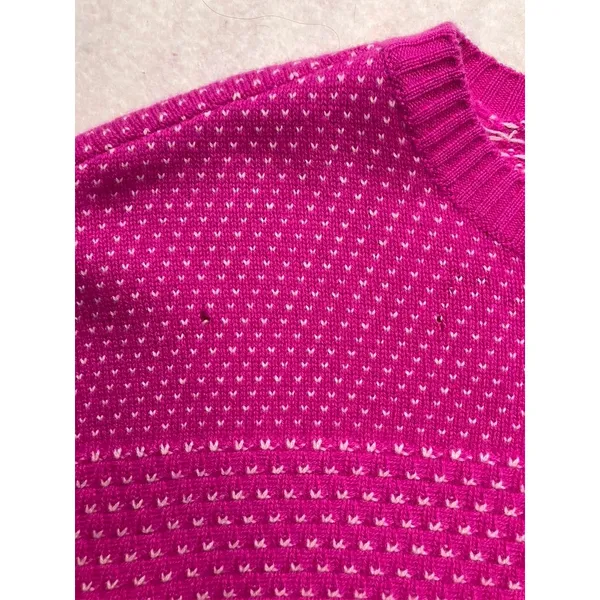 Summersalt Sweater Womens Small‎ Pink Wool Cashmere Balloon Sleeve Crew FLAW - Image 5