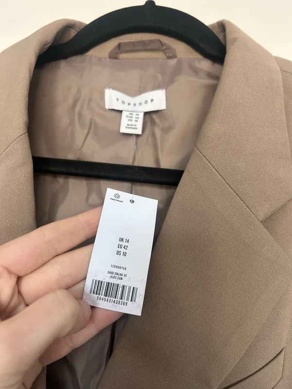 Top shop Khaki blazer - Image 8