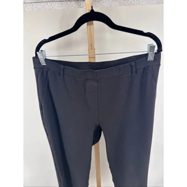 Quince LB24727 Ultra-Stretch Ponte Straight Leg Pant XL Petite Black - Image 5