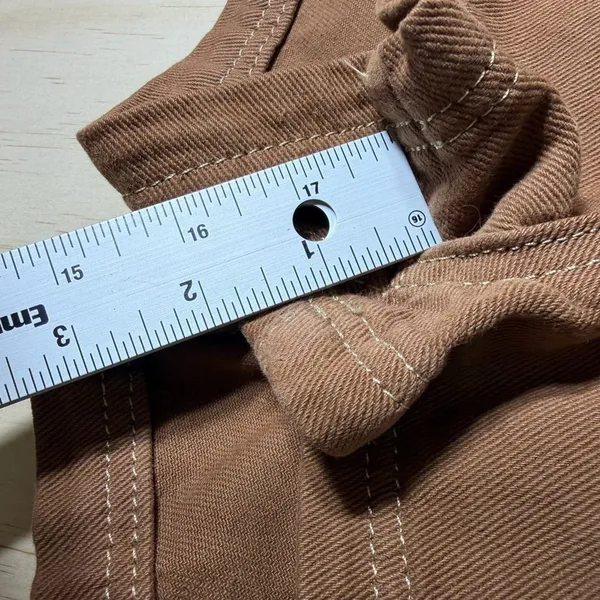 Princess Polly Brown‎ Twill High Rise Workwear Shorts Women’s Size 6 Casual - Image 4