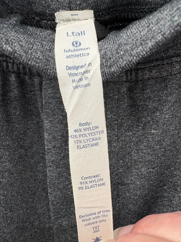 Lululemon athletic Gray size large tall pants - Image 5
