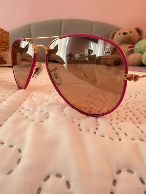 Ray-Ban Sunglasses Aviator Pink - Image 5