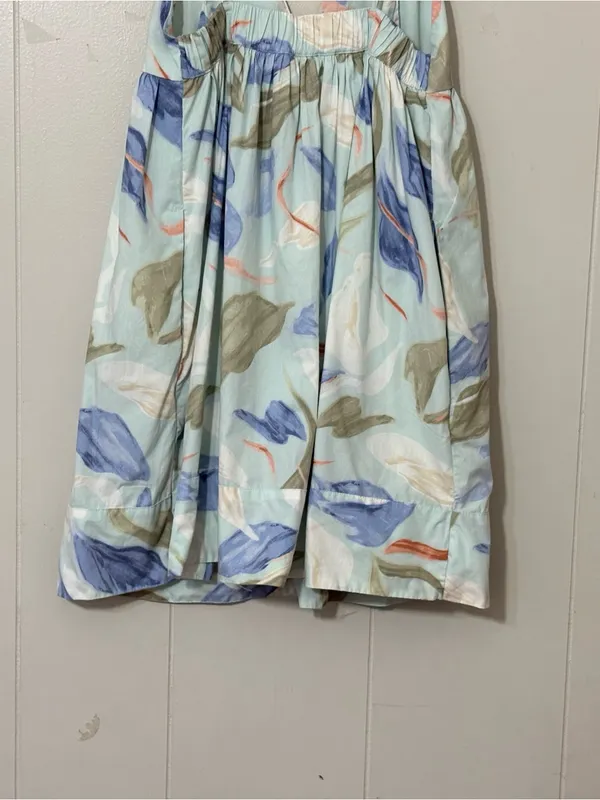Abercrombie & Fitch Floral Sundress Sleeveless Mini Dress Blue Size S - Image 14