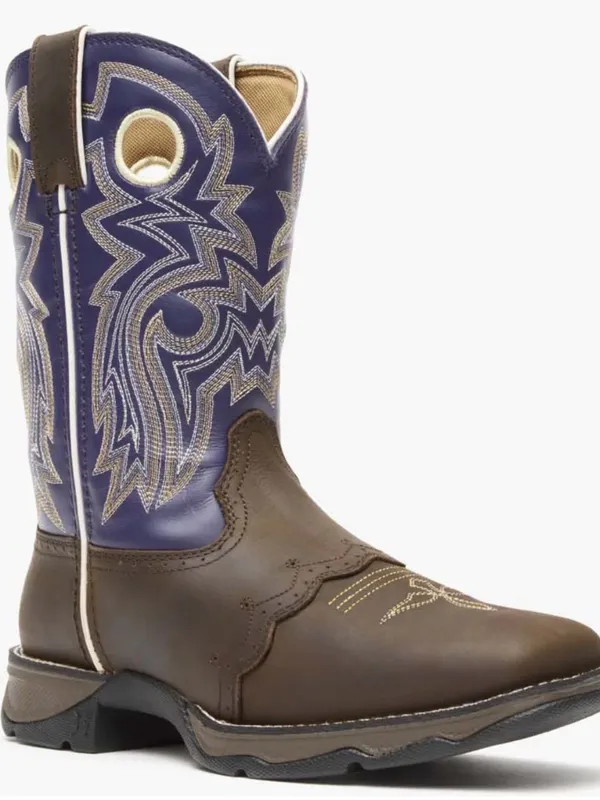 Durango Lady Rebel Purple Brown Western Cowboy Boots Womens 7.5 - Image 14