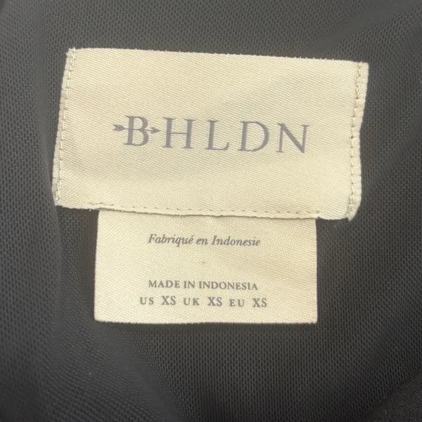BHLDN Black Sleeveless High Neck Knotted Maxi Gown Dress XS - Image 4
