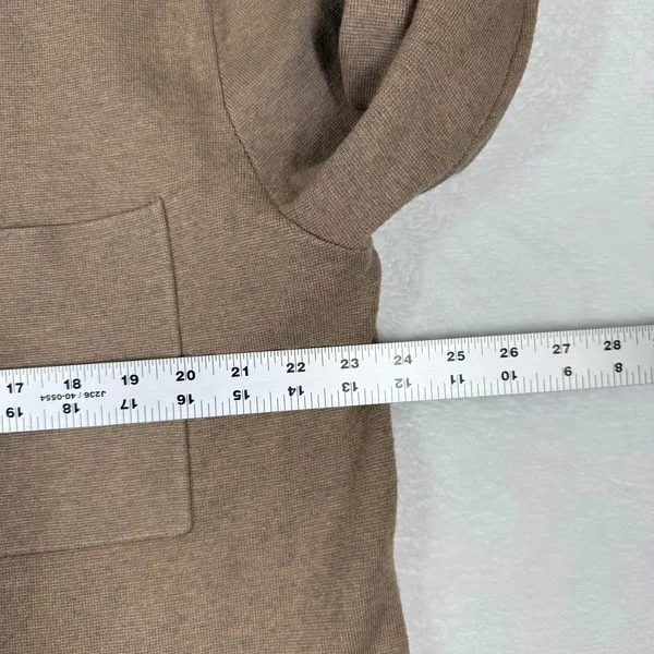 Quince Eco-Knit‎ Milano Stitch Oversized Shirt Jacket Warm Taupe Womens Size M - Image 3