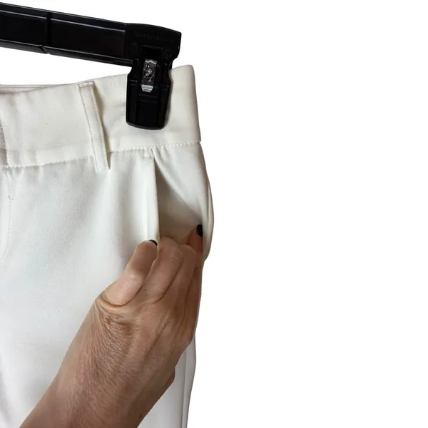 Alice + Olivia Pants Women Small White Tailored Trousers‎ Ankle Preppy Career - Image 5