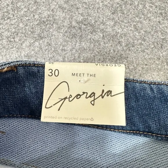 Z Supply Georgia Relaxed Leg Jeans Vintage Indigo‎ Blue Wide Leg Size 30 NEW - Image 4