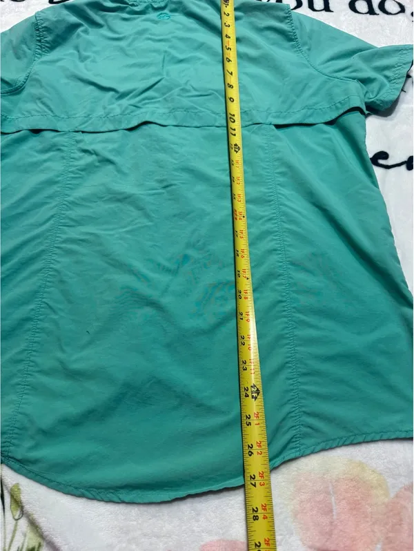 Magellan Outdoors Performance/Fishing Vented Shirt (Quick Dry) Size L Green - Image 6