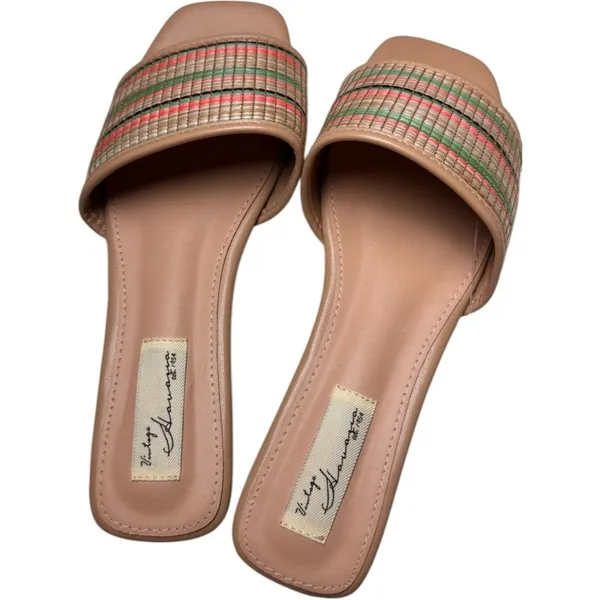 Vintage Havana Finley Low Heel Basket Weave Multi-color sandals Sz 9 - Image 6