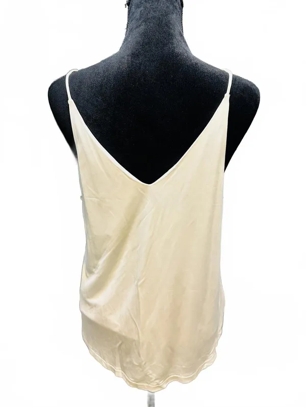H&M Cream Satin Camisole Top, Size M - Image 2