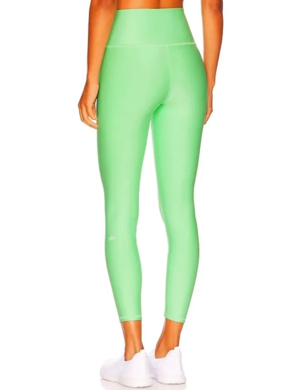 Alo 7/8 High-Waist Airlift Leggings Ultramint Neon Bright Hi-Rise Tights Pants L - Image 6