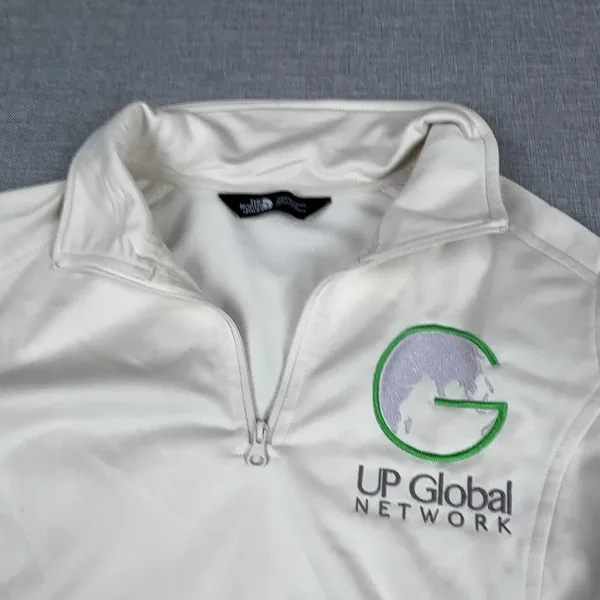 The North Face Pullover Womens Small White 1/4 Zip Mock Neck UP Global Network - Image 8