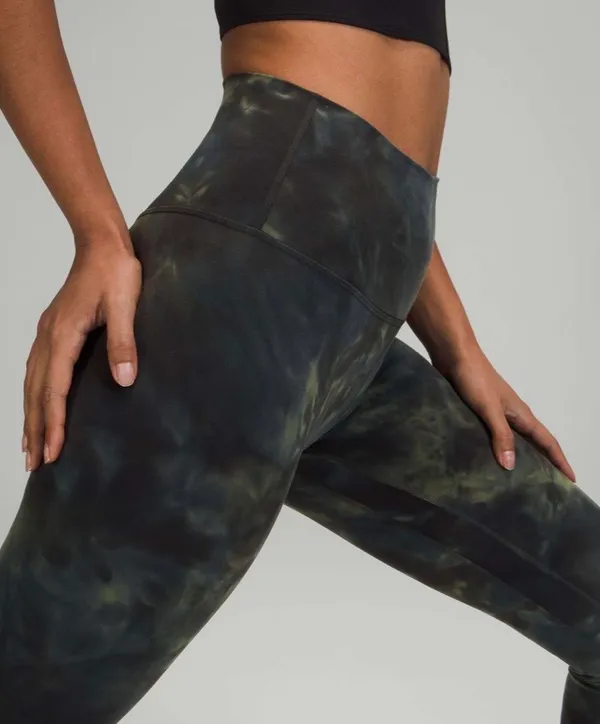 Lululemon Align High-Rise Pant 28" Diamond Dye Graphite Grey Bronze Green 6 - Image 9