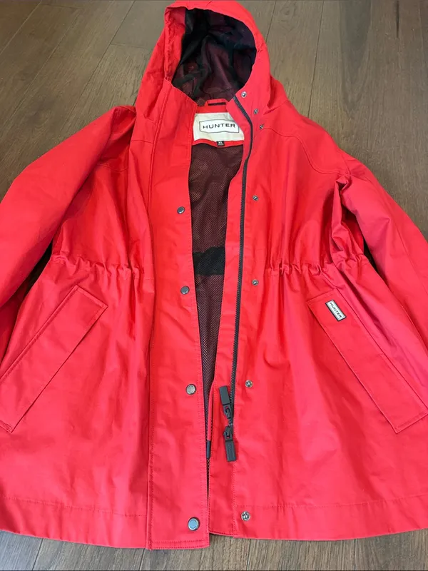Hunter Ladies Water Resistant Cotton Smock Rain Jacket Size XL - C11-694 - Image 4