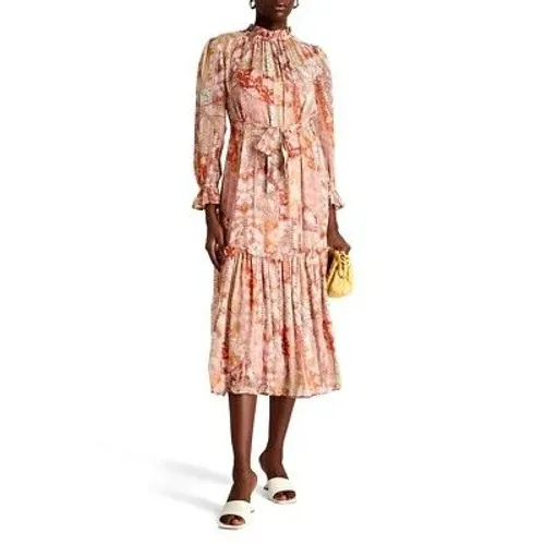 Zimmermann Kaleidoscope Tubular Midi Dress Red Swirl Floral Sz‎ US 2P NEW $1150 - Image 15