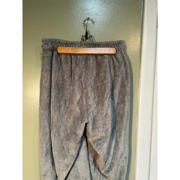 Free Haven Womens Sz Large Plush Sweatpants Lounge Pants Light Gray Straight Leg - Image 6