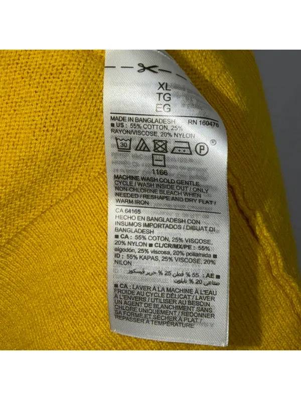 Old Navy XL Mustard Yellow Open Front Cardigan - Image 7