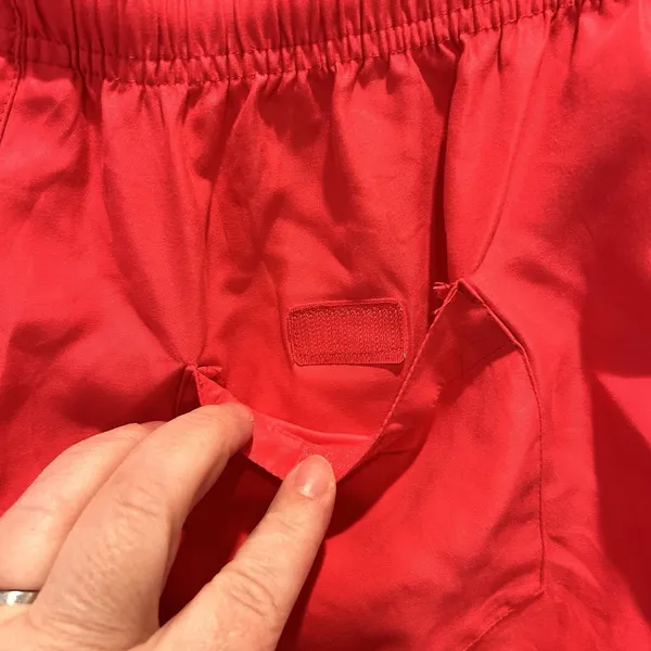 Catalina Women Swim Shorts Pink Elastic Waist Drawstring Pocket Size L Vacation - Image 5