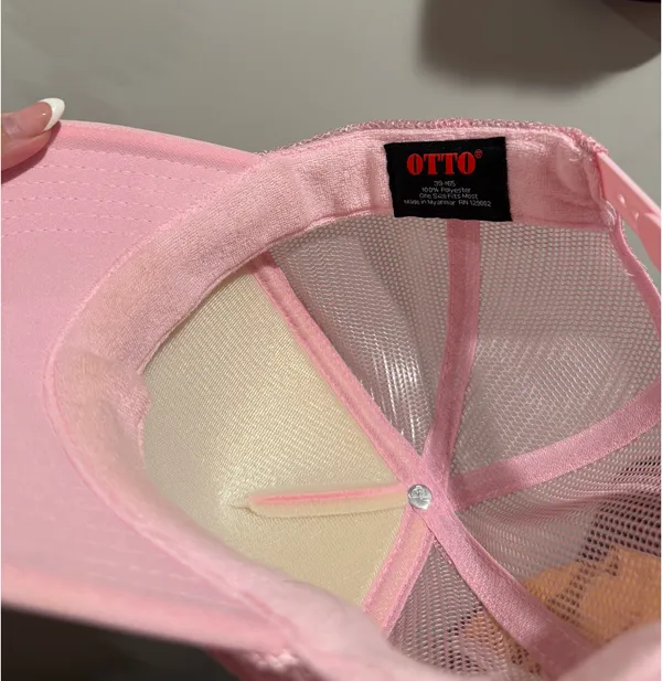 Pink Retro Trump Trucker Hat - Image 4