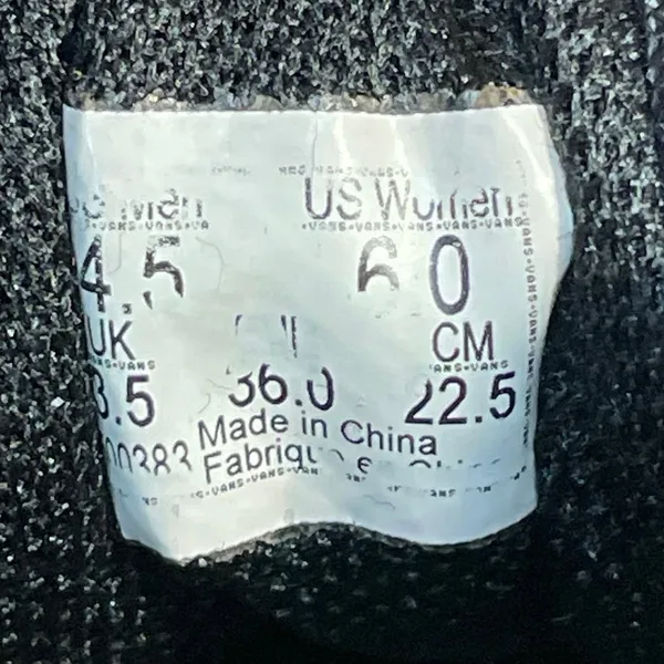 Vans Old Skool Unisex Black Lace Up Low Top Suede Casual Sneakers Shoes Size 6 - Image 6