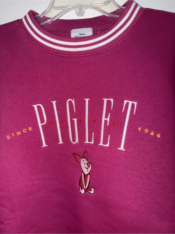 Disney Winnie the Pooh Magenta Crewneck Sweatshirt - Image 2