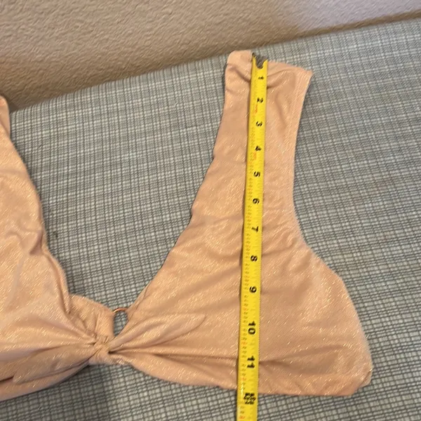 Aerie Pink Pink Gold Crop Top Bralette Top Size XL - Image 12