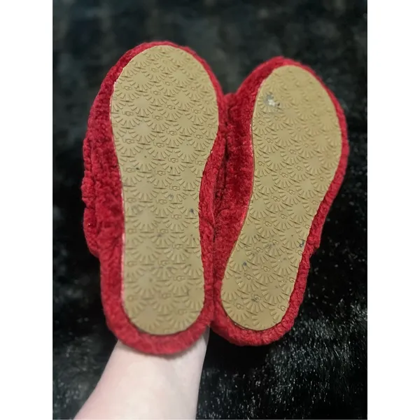 UGG‎ Fluff Yeah Red Slides Slingback Shoes Slippers Sandals Size 4 - Image 4