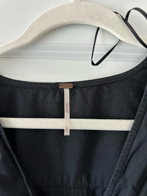 Free People Black Top/ Mini Dress - Image 2