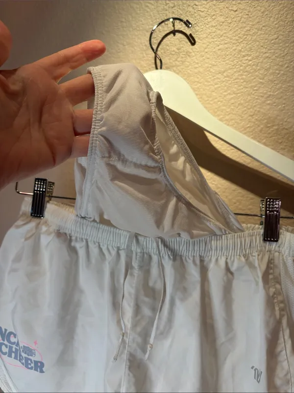 Varsity Cheer Women’s White NCA Lined Shorts Size Medium Cheerleader - Image 7