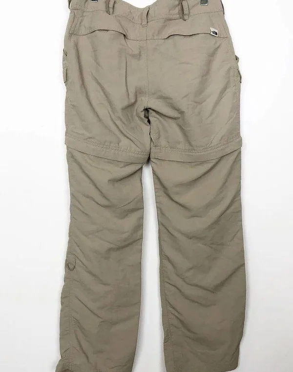 Women's Tan Convertible Hiking Pants 8 - Image 4