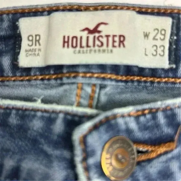 Hollister Women's Skinny Jeans Size 29 Blue Denim Mid‎ Rise Stretch - Image 3