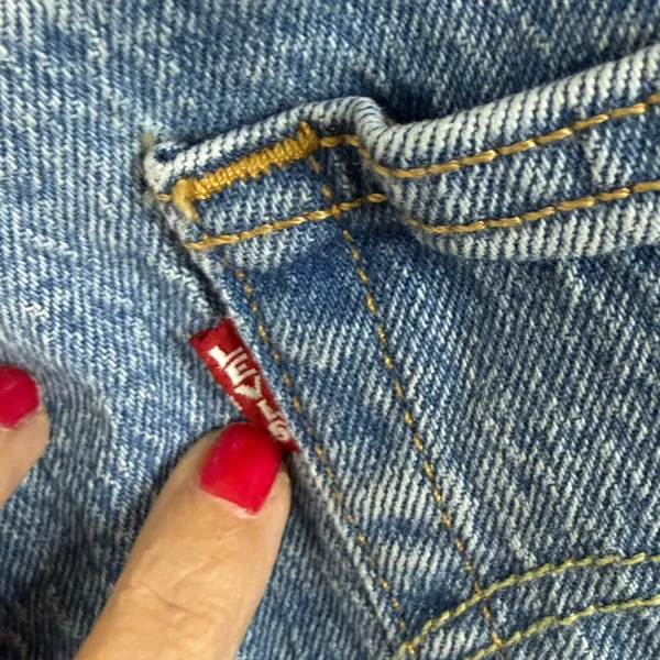 Levi’s big E reproduction button fly 501 straight blue jeans 30 - Image 5